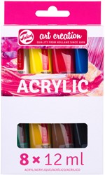 ACRYLVERF TALENS ART CREATION ASSORTI 8 TUBES À 12ML