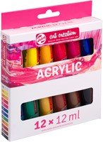 ACRYLVERF TALENS ART CREATION ASSORTI 12 TUBES À 12ML-2