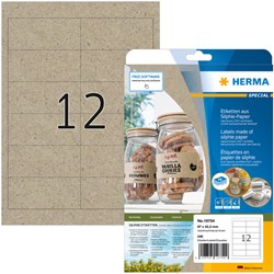 ETIKET HERMA 10754 97X42.3MM SILPHIE BRUIN 240 STUKS