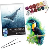 TEKENBLOK OXFORD WATERCOLOUR A4 10 VEL 300 GRAM SPIRAAL-2