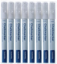 KRIJTSTIFT EUROPEL 3MM WIT ETUI 8 STUKS