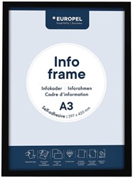 INFOKADER EUROPEL ZELFKLEVEND A3 ZWART