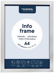 INFOKADER EUROPEL ZELFKLEVEND A4 ZILVER