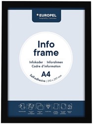 INFOKADER EUROPEL ZELFKLEVEND A4 ZWART