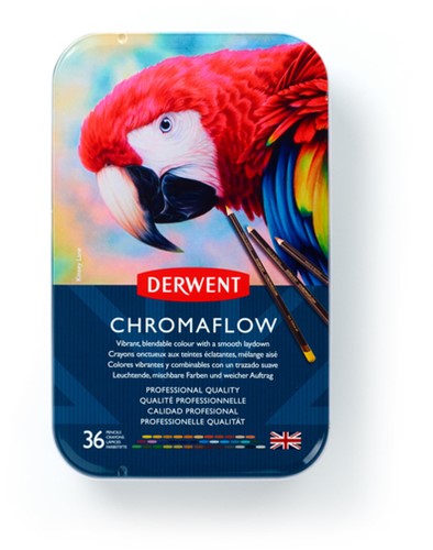 KLEURPOTLODEN DERWENT CHROMAFLOW SET À 36 KLEUREN