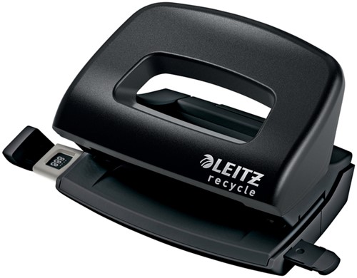 PERFORATOR LEITZ NEXXT  RECYCLE MINI 10 VEL ZWART