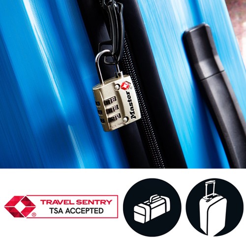 HANGSLOT MASTERLOCK 3-CIJFER COMBINATIE TSA NIKKEL 30MM-2