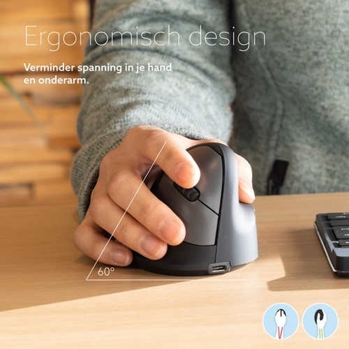 ERGONOMISCH MUIS R-GO HE BREAK WIRELESS RECHTS S-2