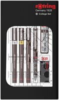 TEKENSET ROTRING ISOGRAPH COLLEGE 0.25MM, 0.35MM EN 0.5MM 34 STUKS-2