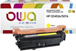 TONERCARTRIDGE OWA ALTERNATIEF TBV HP CE402A GEEL