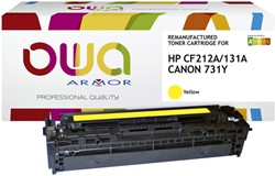 TONERCARTRIDGE OWA ALTERNATIEF TBV HP CF212A GEEL