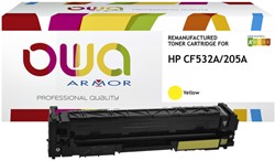 TONERCARTRIDGE OWA ALTERNATIEF TBV HP CF532A GEEL