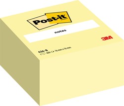 MEMOBLOK 3M POST-IT 636 76X76MM KUBUS GEEL 450 VEL
