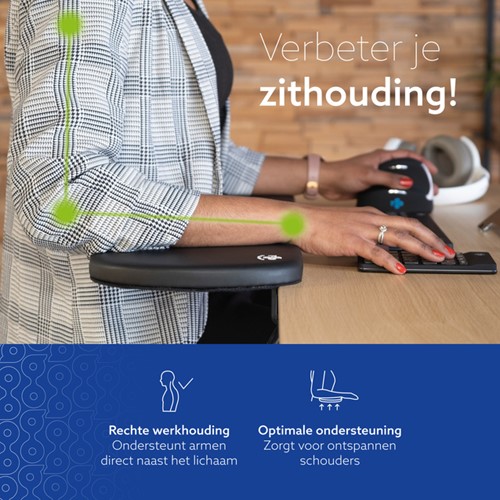 ARMSTEUN R-GO ERGONOMISCH ZWART-2