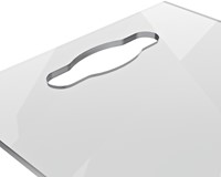 NOTITIEBORD NOBO TRANSPARANT ACRYL MET HANDGREEP A4-1
