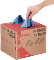 REINIGINGSDOEK WYPALL X80 POWERCLEAN DISPENSERDOOS 1-LAAGS 160 VEL BLAUW 8294-2