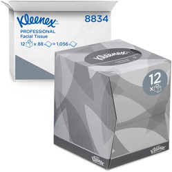 FACIAL TISSUES KLEENEX KUBUS 2-LAAGS 88 VEL WIT 8834