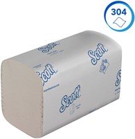 HANDDOEK SCOTT CONTROL I-VOUW 1-LAAGS 200X210MM 15X304 VEL WIT 6689-3