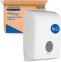 HANDDOEKDISPENSER KIMBERLY CLARK AQUARIUS I-VOUW WIT 6945