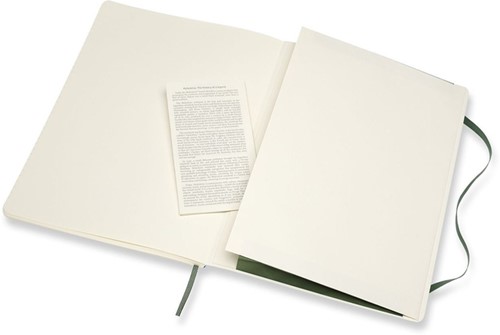 NOTITIEBOEK MOLESKINE XL 190X250MM LIJN SOFT COVER MYRTLE GREEN-1