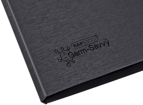 KLEMBORDMAP RAPESCO GERM-SAVVY ANTIBACTERIEEL A4 ZWART-1
