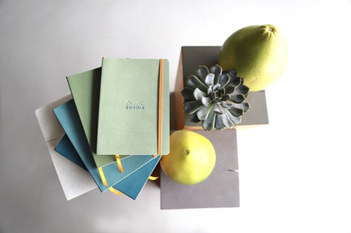 SCHRIJFBLOK RHODIA A6 LIJN 80 VEL 80GR ORANJE-1