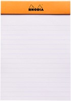 SCHRIJFBLOK RHODIA A6 LIJN 80 VEL 80GR ORANJE-2