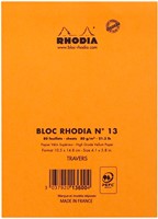 SCHRIJFBLOK RHODIA A6 LIJN 80 VEL 80GR ORANJE-3
