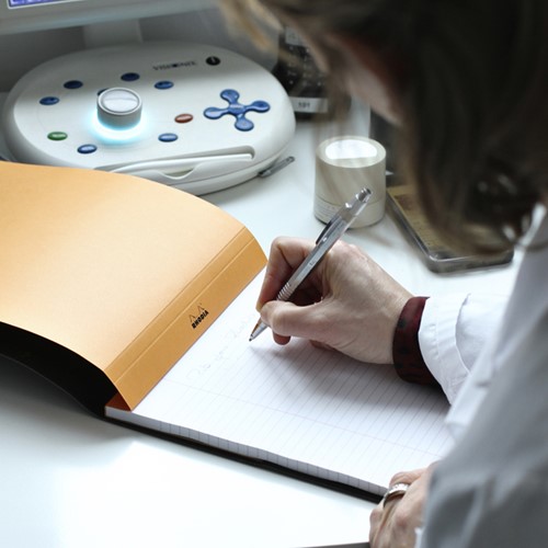 SCHRIJFBLOK RHODIA A6 LIJN 80 VEL 80GR ORANJE-4