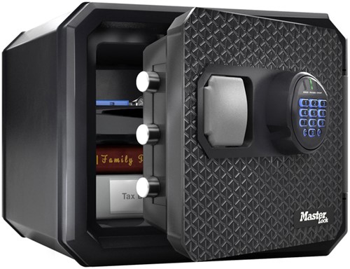 KLUIS MASTERLOCK BRANDVRIJ EN WATERDICHT ELECTRONISCH COMBI-SLOT L ZWART