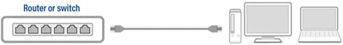 KABEL ACT CAT6 NETWORK KOPER 0.9 METER ZWART HS: 85444210 / CN-2
