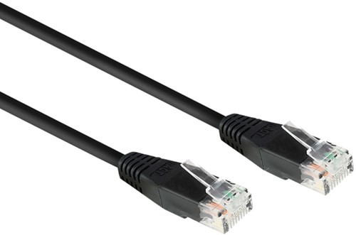 KABEL ACT CAT6 NETWORK KOPER 2 METER ZWART
