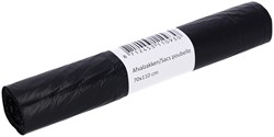 AFVALZAK CLEANINQ 70X110CM HDPE T25 120L ZWART ROL À 20 STUKS