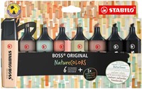 MARKEERSTIFT STABILO BOSS 70/8 NATURE COLORS ETUI À 8 STUKS