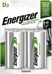 BATTERIJ OPLAADBAAR ENERGIZER 2X D 2500MAH