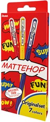 GELSCHRIJVER PENTEL K110 MATTEHOP  FUN ORIGINAL M ASS BLISTER À 7ST
