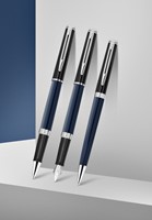 VULPEN WATERMAN HÉMISPHÈRE COLOUR BLOCKING BLACK EN BLUE CT FIJN-3