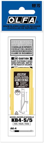 RESERVEMES OLFA KB4-S BLISTER À 5 STUKS