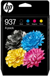 INKTCARTRIDGE HP 6C400NE 937 ZWART + 3 KLEUREN
