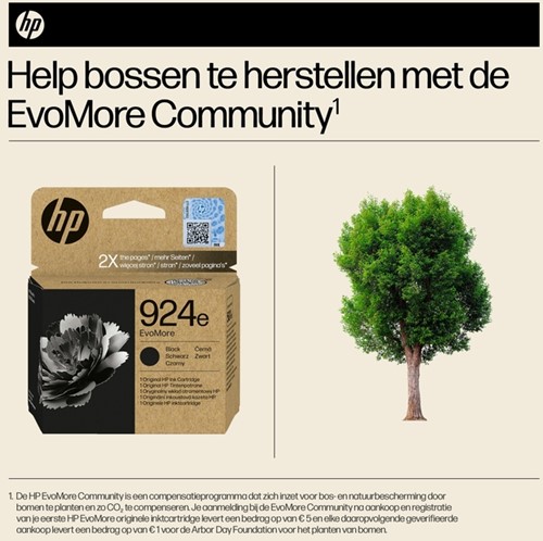 INKTCARTRIDGE HP 4K0V0NE 924E EVOMORE ZWART-1
