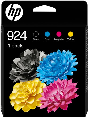 INKTCARTRIDGE HP 6C3Z1NE 924 ZWART + 3 KLEUREN