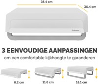 MONITORSTANDAARD FELLOWES BREYTA WIT-3