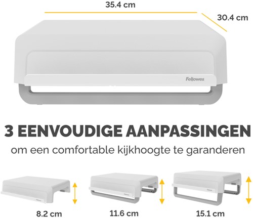 MONITORSTANDAARD FELLOWES BREYTA WIT-3