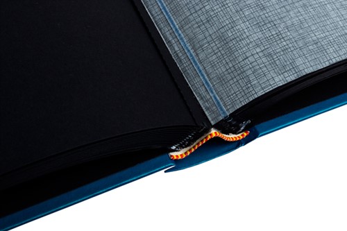 FOTOALBUM EXACOMPTA 29X32CM 60 ZWARTE PAGINA'S NÉO DÉCO BLAUW-1