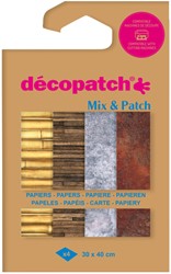 HOBBYPAPIER DÉCOPATCH 30X40CM SET À 4 VEL THEMA MATERIALS
