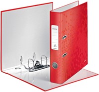 ORDNER LEITZ WOW 180 GELAMINEERD 50MM A4 ROOD