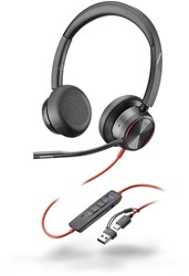 HEADSET HP POLY BLACKWIRE 8225 STEREO USB-C