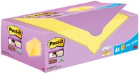MEMOBLOK 3M POST-IT 655-SSCY SUPER STICKY 76X127MM GEEL VOORDEELPAK