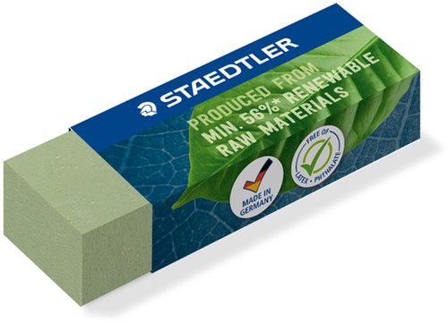 GUM STAEDTLER ECO 52680 65X23X10MM OLIJFGROEN 20 STUKS-2