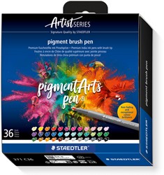 BRUSHPEN STAEDTLER PIGMENTARTS SET À 36 KLEUREN